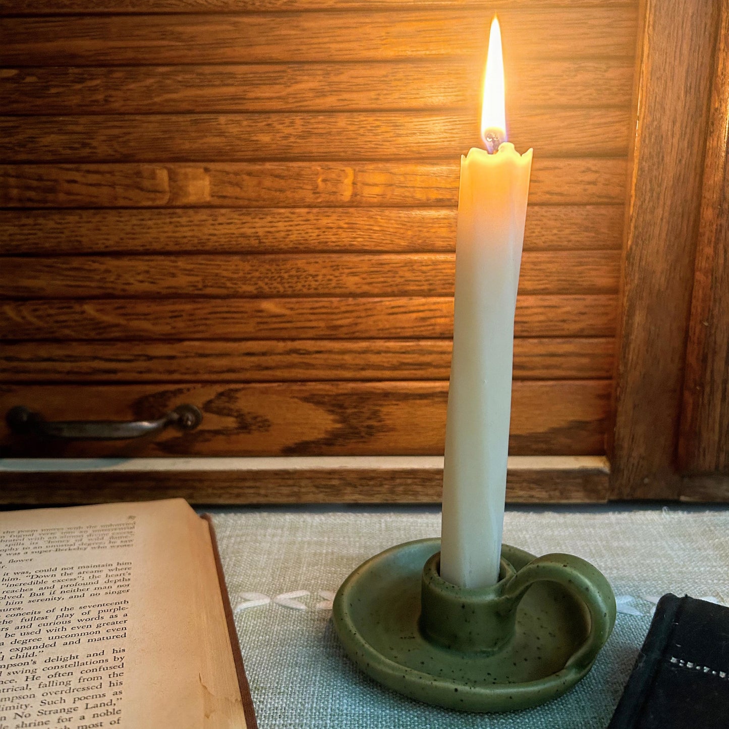 Serene Twist Taper Candle
