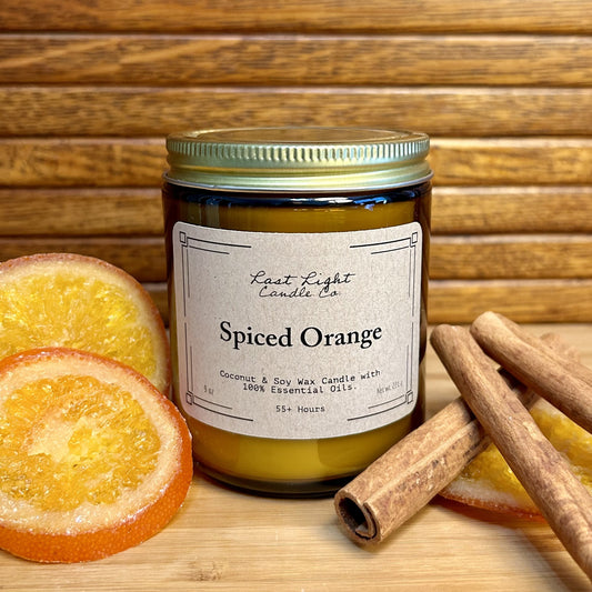 Spiced Orange Essential Oil Aromatherapy Candle 9 oz